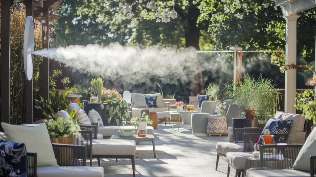 Outdoor Misting Fan for patio