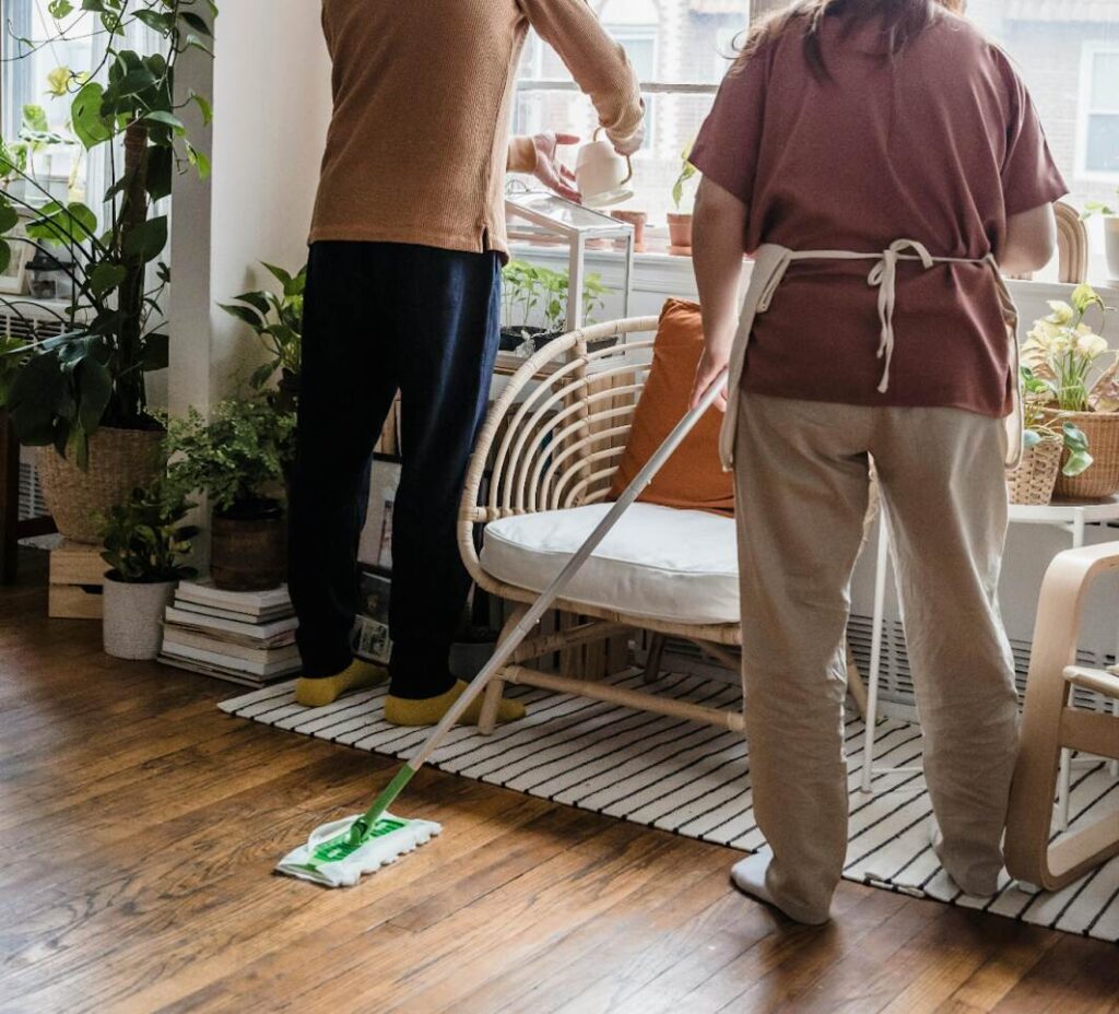 Prepping House for Professional Housecleaning