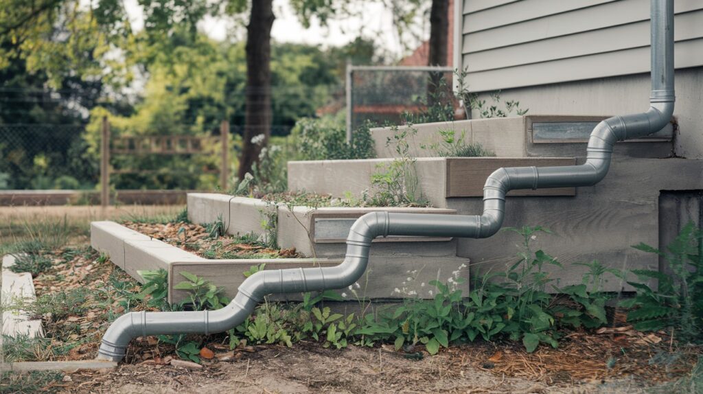 Stepped Downspout Extensions
