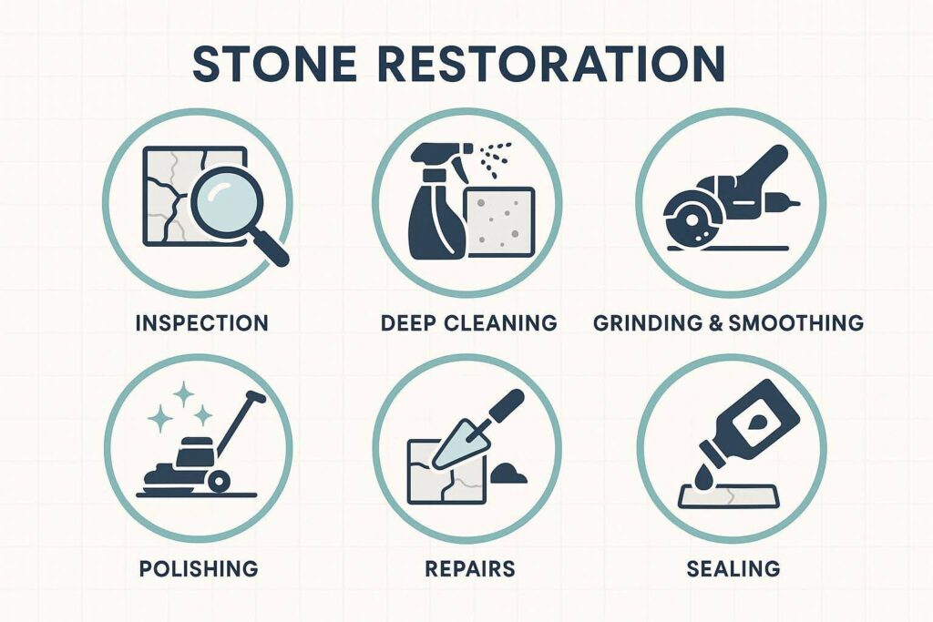 The Steps in Stone Restoration