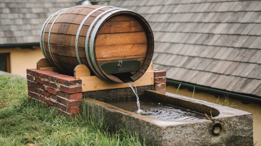 Wooden Barrel Troughs