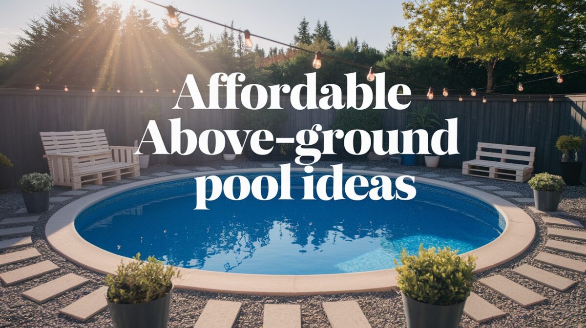 View of 7 Affordable Above-Ground Pool Ideas on a Budget That Look Amazing ...