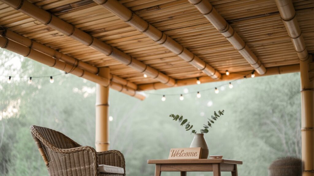 Bamboo or Reed Roll-Out Panels