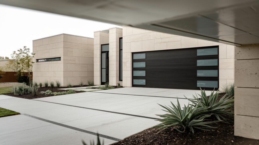 Black Garage Door