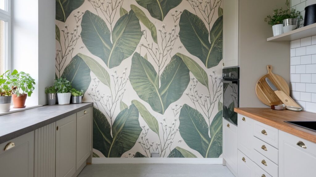 Botanical and Nature-Inspired Wallpaper