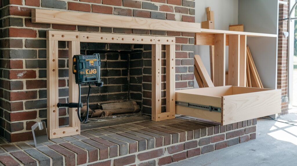 Build the Mantel and Hidden Drawer