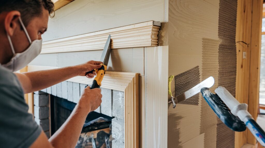 Cover with Drywall and Spackle
