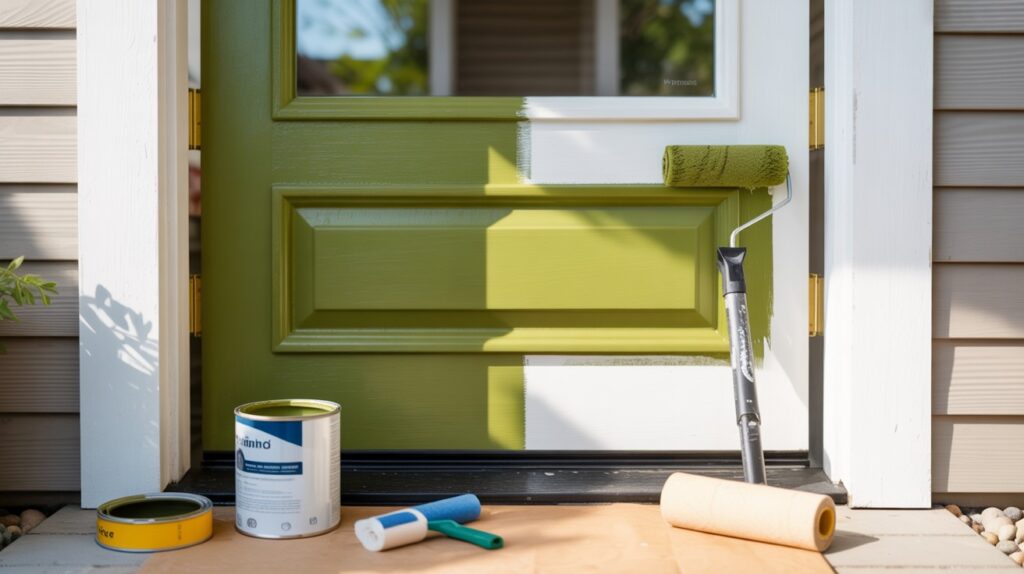 DIY Front Door Paint Refresh