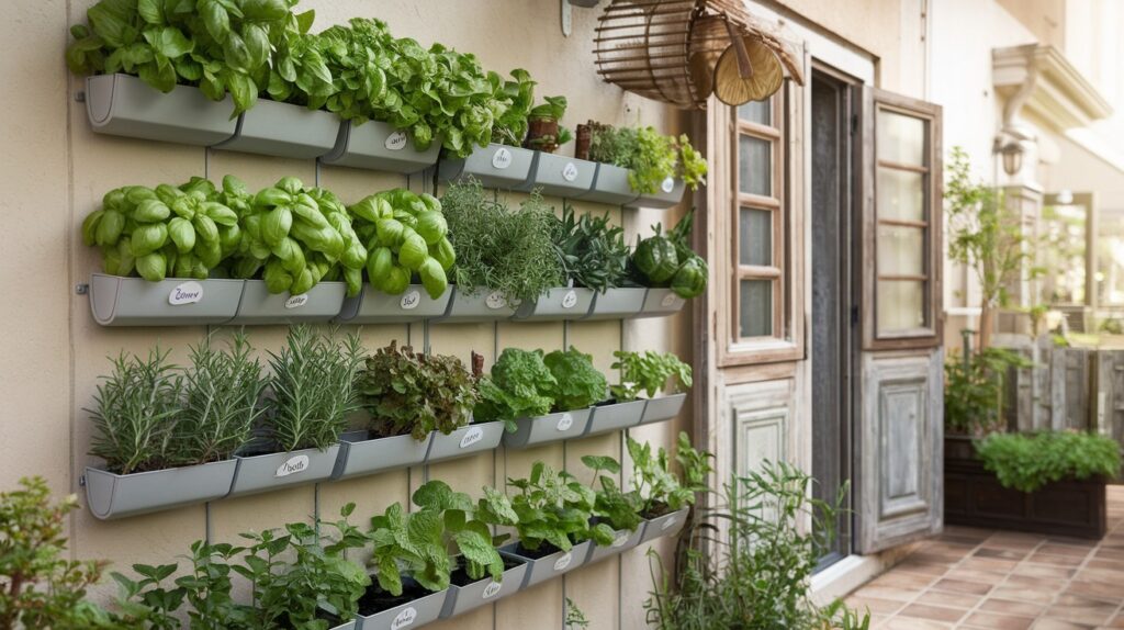 DIY Vertical Herb Wall