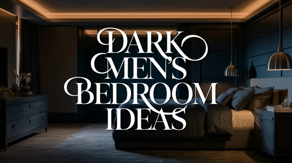 Dark Men's Bedroom
