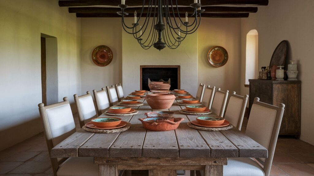 Dining Room with Rustic Elegance
