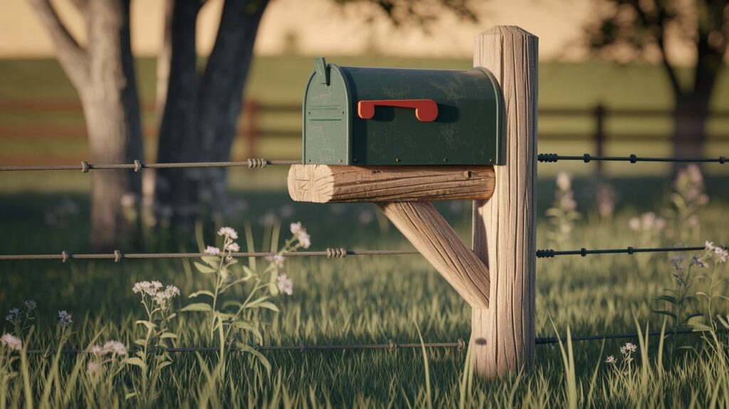 Fence Post Mailbox Combo