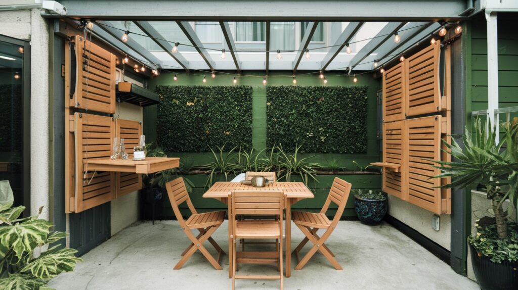 Fold-Down Furniture for Versatility