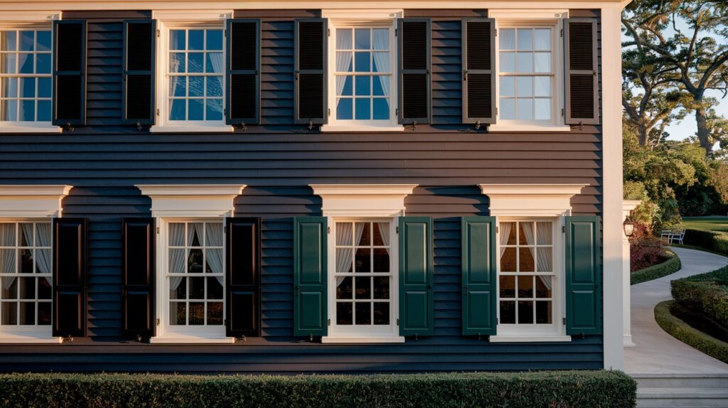 Frame Windows with Contrasting Shutters