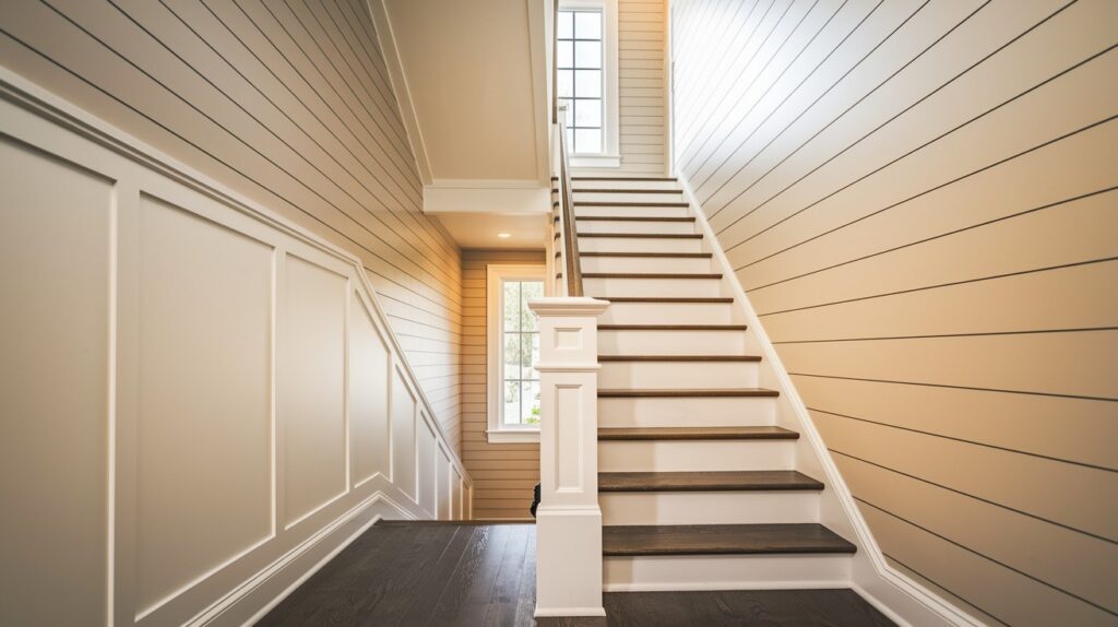 Frame the Staircase with Trim or Paneling