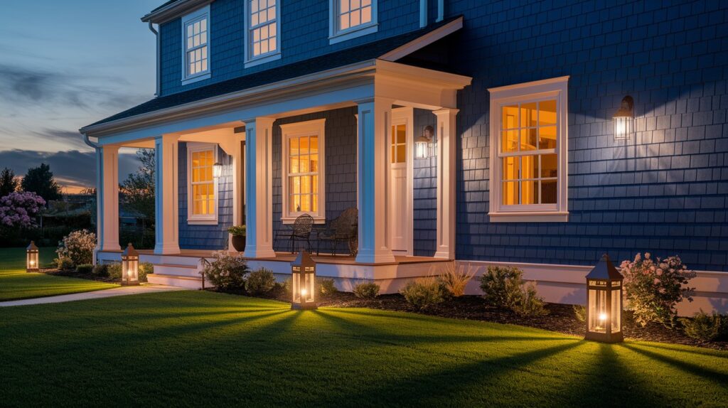 Illuminate with Warm Exterior Lighting