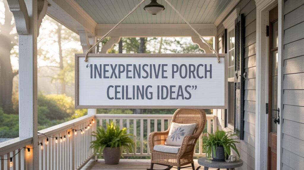 Inexpensive Porch Ceiling