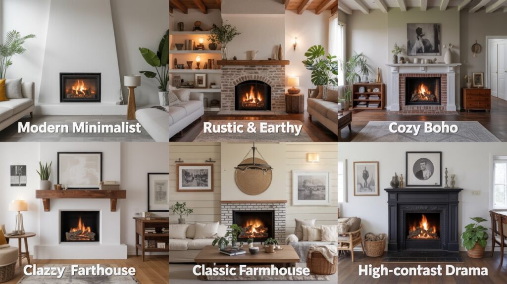 Inspiring Roman Clay Fireplace Design Ideas