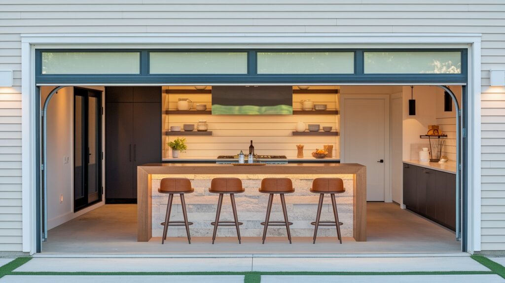 Kitchen Pass-Through Garage Bar
