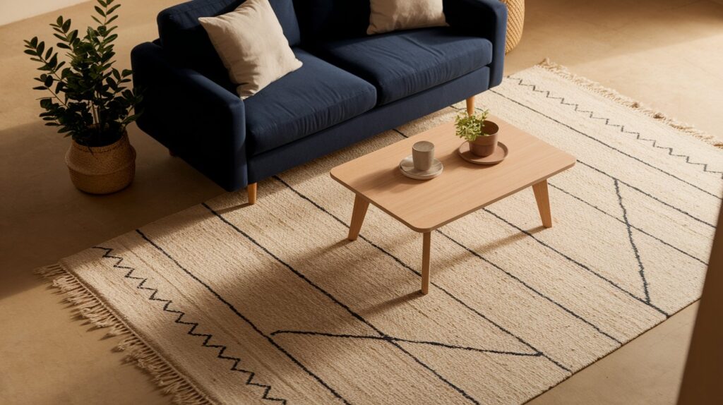 Layer with a Textured or Patterned Rug