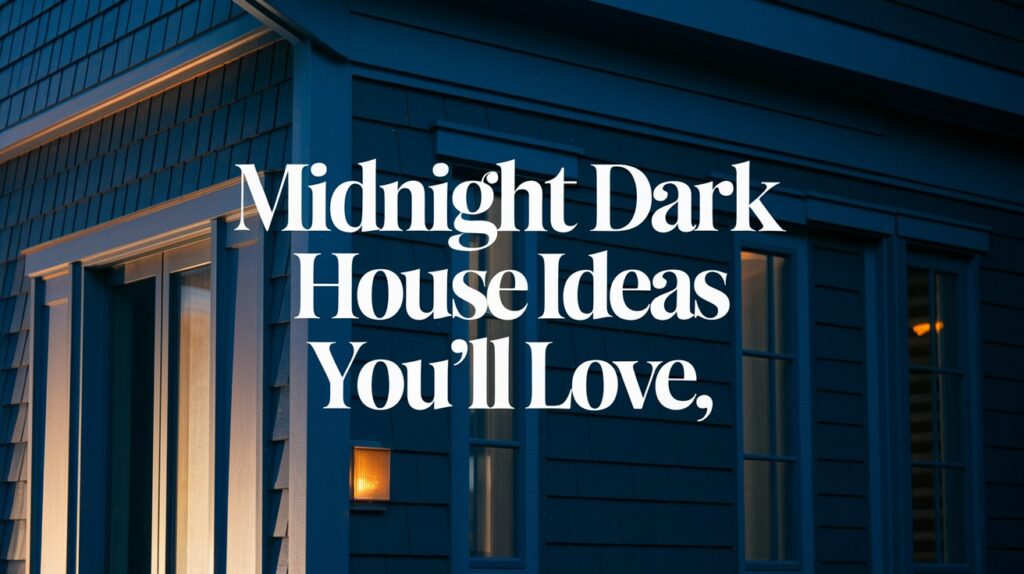 Midnight Dark Blue House