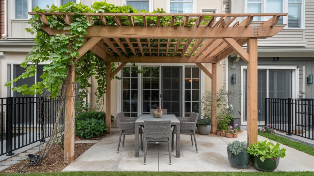 Mini Pergola for Shade and Structure
