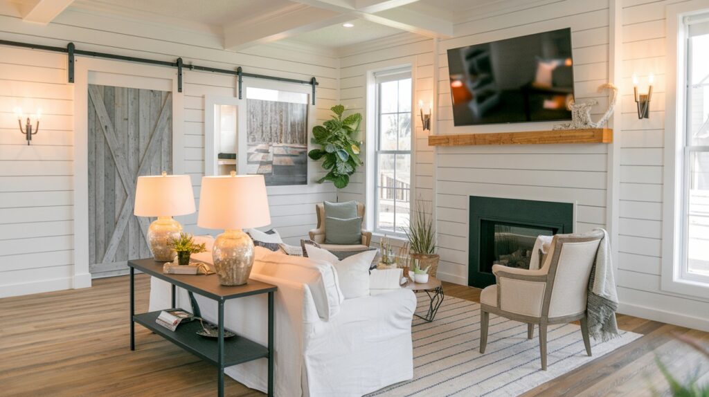 Modern Farmhouse Shiplap Wall