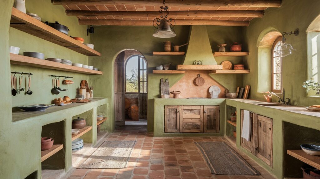 Olive Green Walls for Warmth and Earthiness