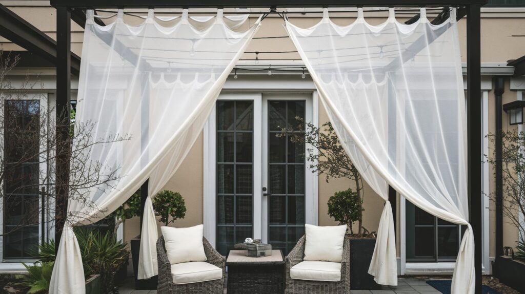 Outdoor Curtains or Drop Cloth Screens