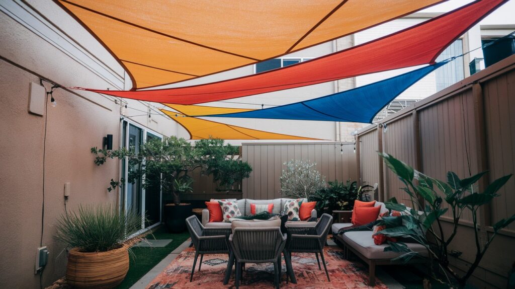 Overhead Shade Sails or Awnings