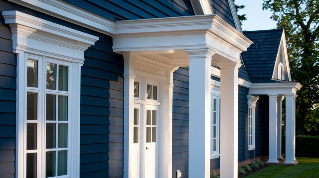 Pair Midnight Dark Blue Siding