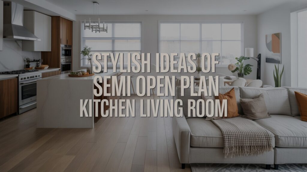 Semi Open Plan Kitchen Living Room