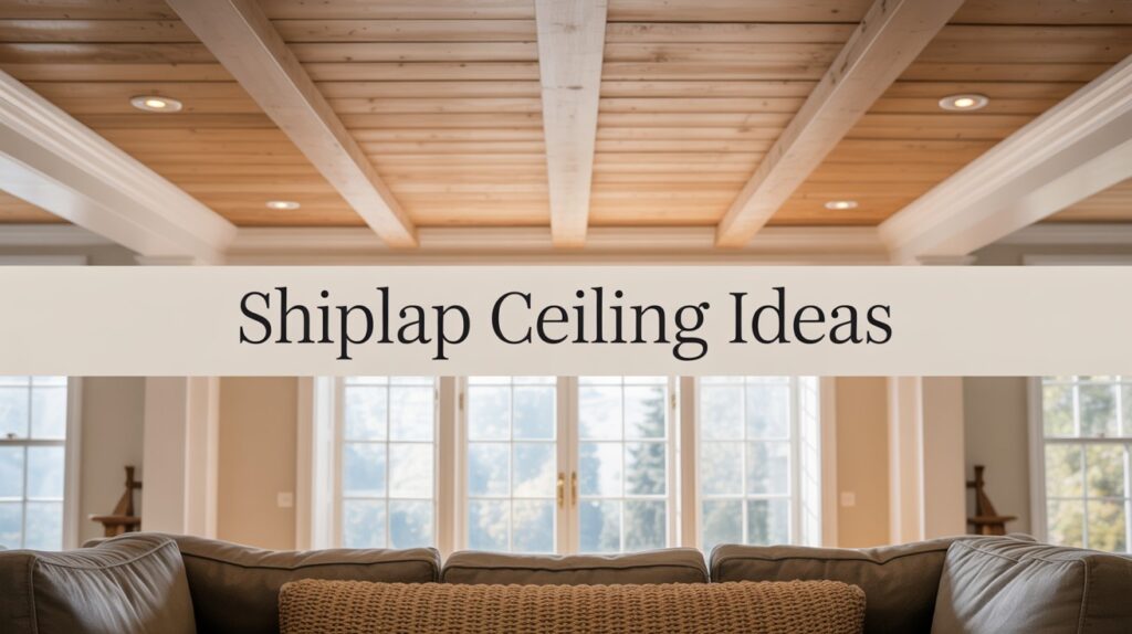 Shiplap Ceiling Ideas