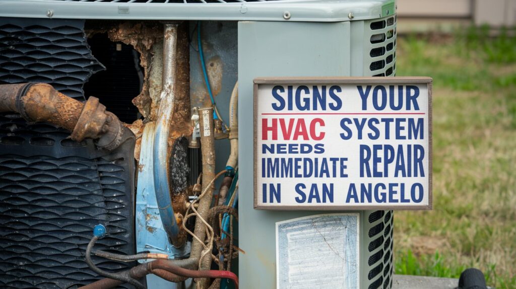Signs Your HVAC System Needs Immediate Repair in San Angelo