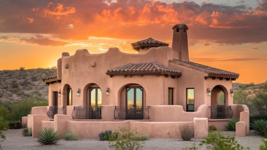 Southwest Villa with Rounded Edges