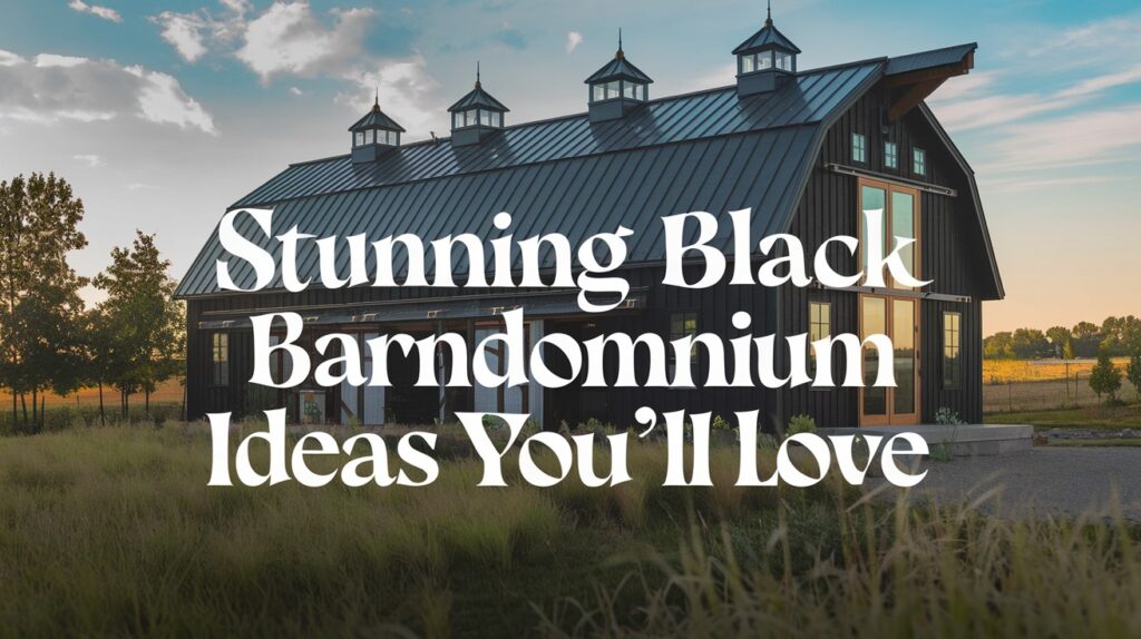 Stunning Black Barndominium