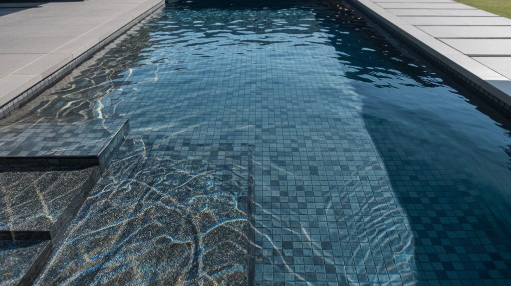 Try a Black Mosaic Tile Finish