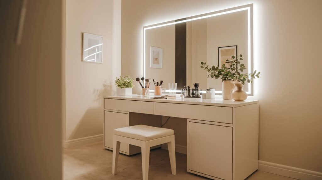 Upgrade to a Vanity with Built-In Lighting