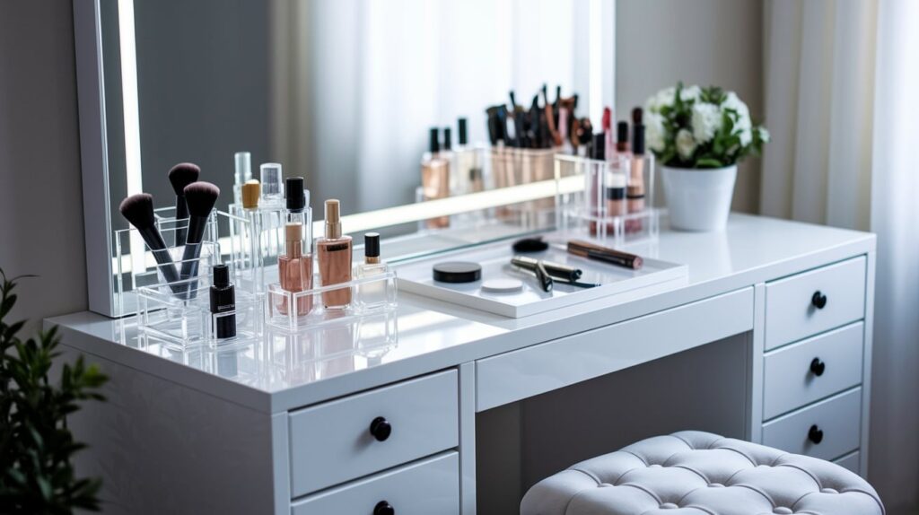 Use Acrylic or Clear Organizers