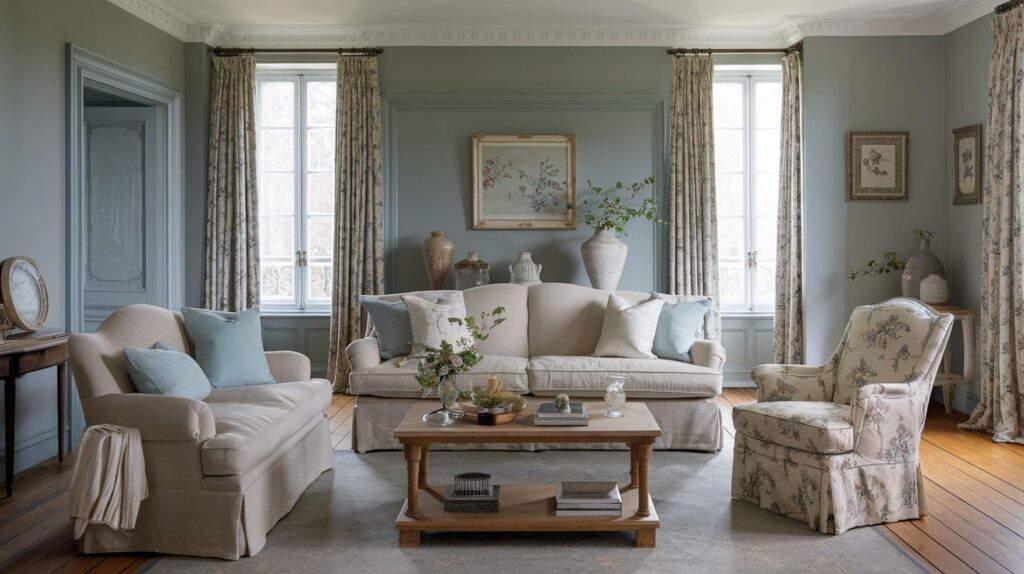 Use Floral and Toile Patterns Sparingly