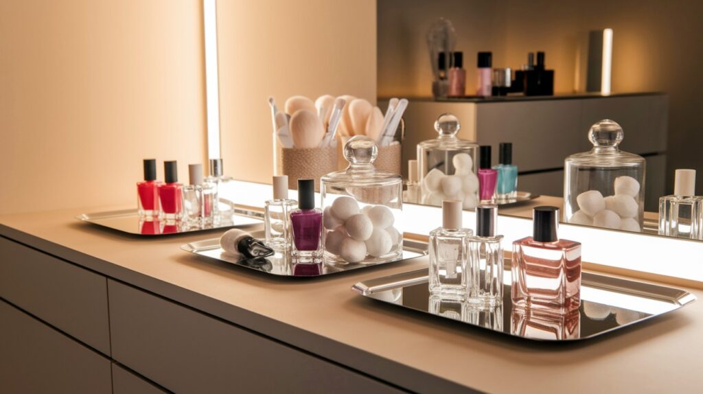 Use Glass Jars and Trays for Display