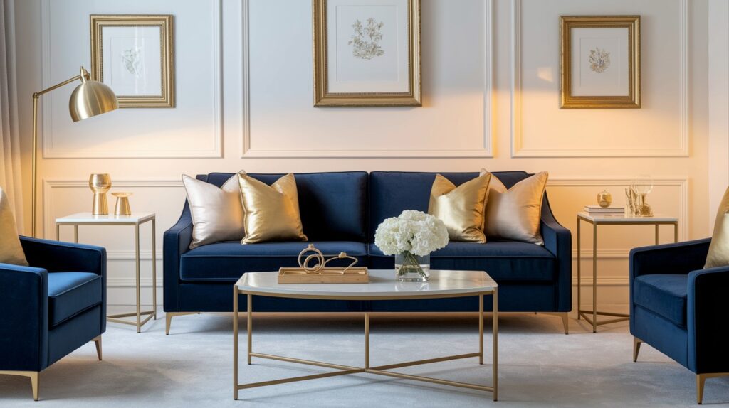Use Gold or Brass Accents for a Luxe Look