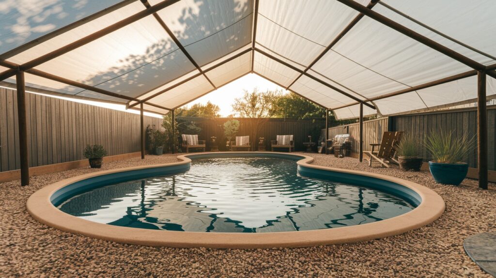 Use a Pool Cover or DIY Canopy for Shade
