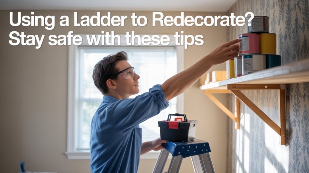 Using a Ladder to Redecorate