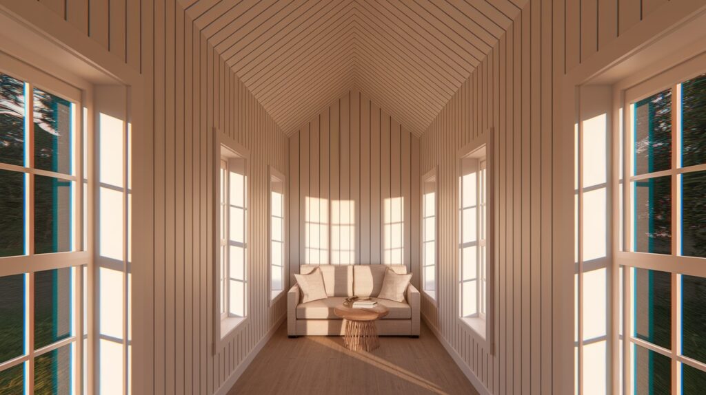 Vertical Shiplap on the Ceiling