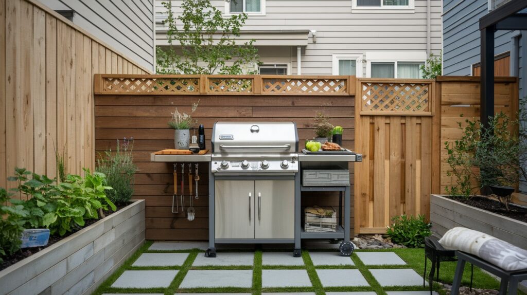 Wall-Mounted BBQ Station