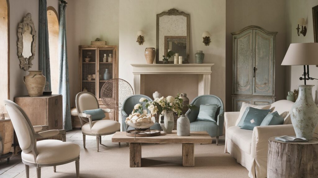 What Defines French Country Living Room Style