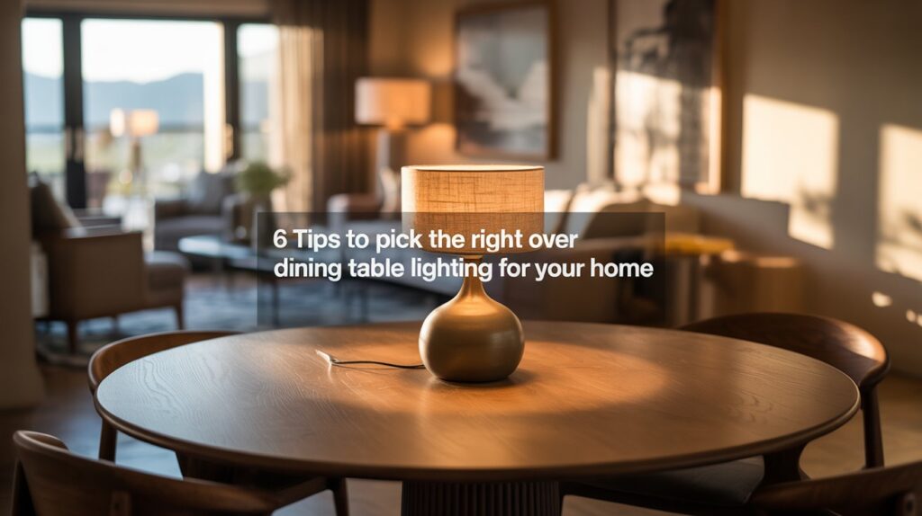6 Tips to Pick the Right Over Dining Table Lighting for Your Home