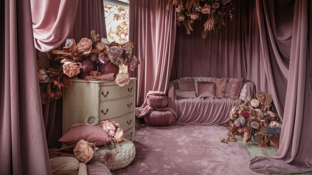 Dusty Rose and Mauve