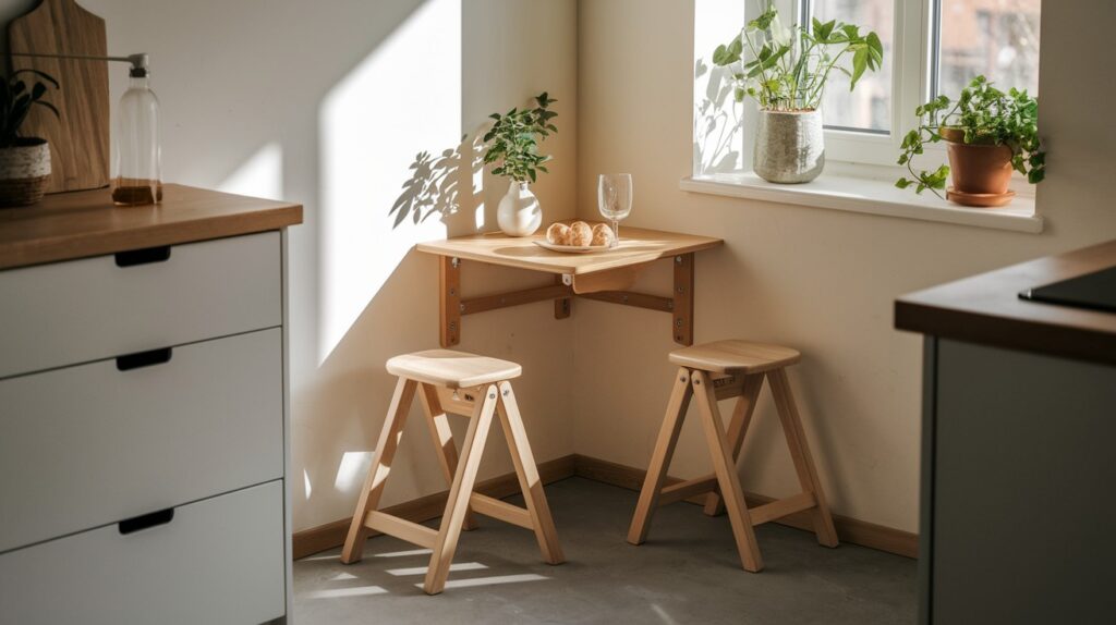 Fold-Down or Wall-Mounted Table